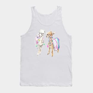 Baby Alpaca Boho Watercolor Tank Top